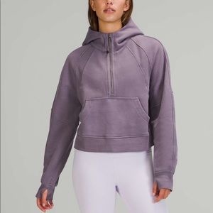 lululemon scuba oversized half-zip hoodie dusky lavender M/L